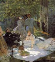 Monet, Claude Oscar - Luncheon on the Grass, Center Panel